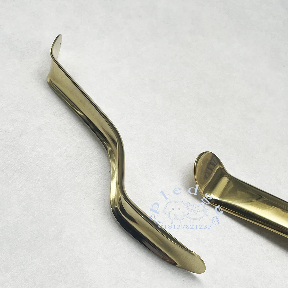 14,5 cm Goldgriff Haustier Dentaler Lippen- und Wangenhalter Veterinärchirurgisches Instrument für Hunde und Katzen zur Munduntersuchung – Detail 5