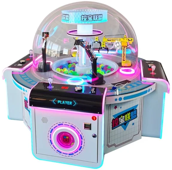 1pcsCoin Operated Amusements Kids Candy Vending Claw Ball Crane Catch Candy Game Machine Claw Machine