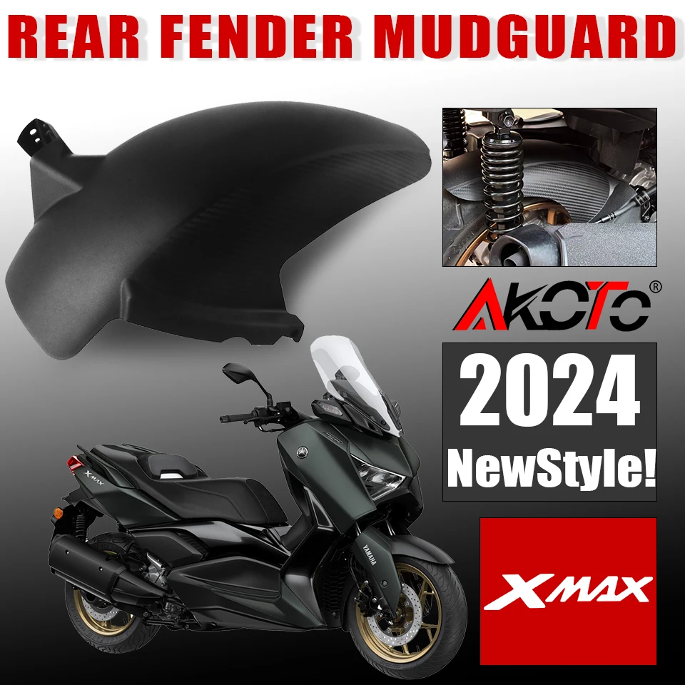 

NEW Motorcycle Rear Fender Rear Mudguard Protector Cover For YAMAHA X-MAX XMAX 125 250 300 400 2017-2023 XMAX300 XMAX400 XMAX250