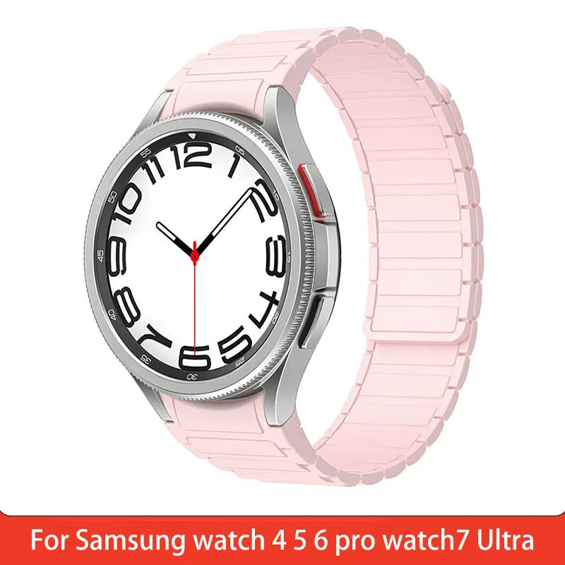 Watch Straps for Samsung Galaxy watch 4 5 6 pro watch7 Ultra 40/42/43/44/45/46/47mm Strong magnetic watch band Wristband Strap