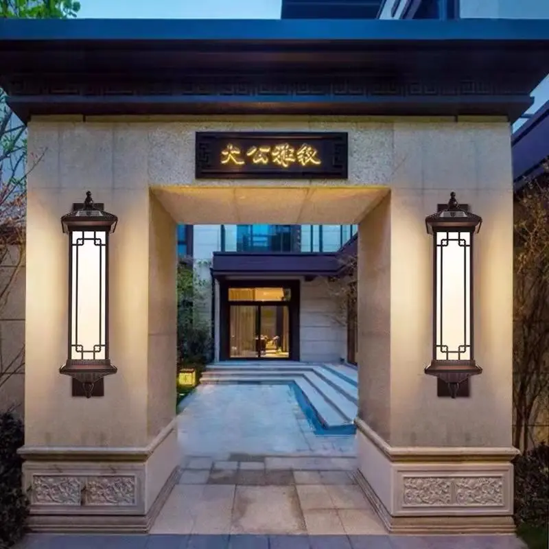 PLLY Solar Wall Lamp Creativity Retro Outdoor Sconce Light LED Waterproof IP65 for Home Villa Corridor Courtyard