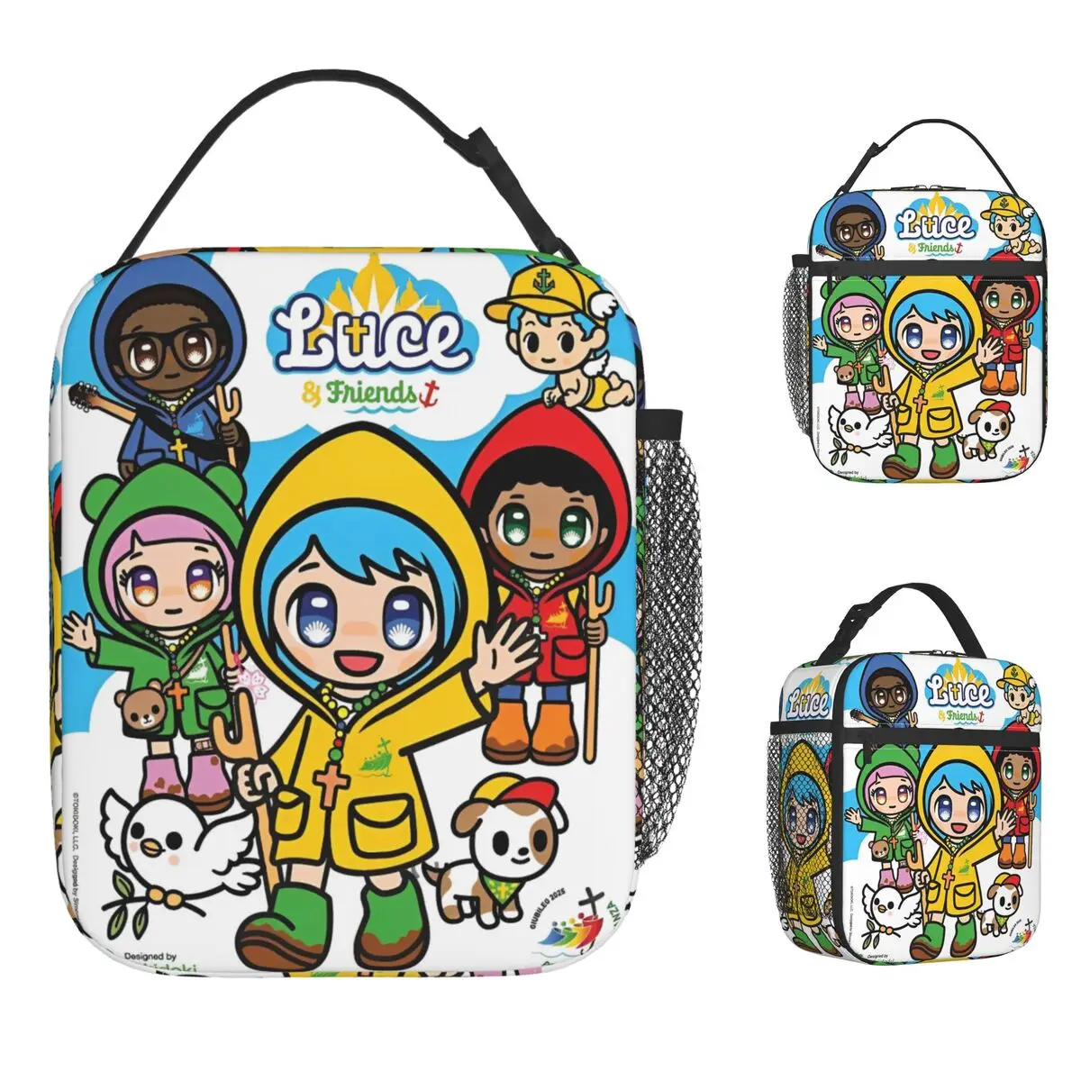 

Luce Mascot Lunch Bag School Lunch Box For Women Funny Print Thermal Lunch Bags Oxford Portable Cooler Bag