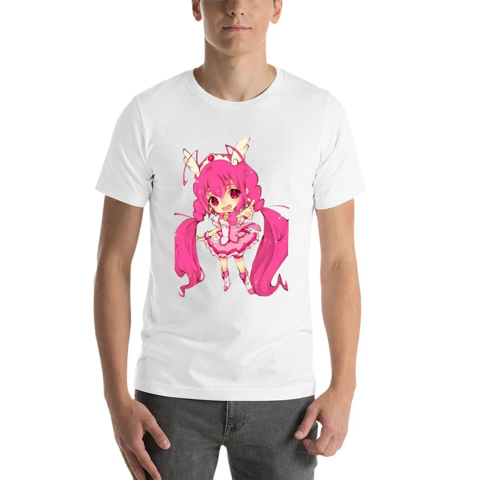 لقمصان الرسوم المتحركة Cure كبيرة الحجم Smile Pixiv، الرجل الناعم Happy، Miyuki، Fanart، Precure!، قمصان Hoshizora t Fanart تي شيرت قطن #4