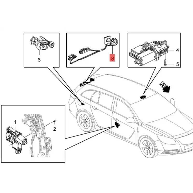 Tailgate Switch Interlock Switch 13422269 13359896 For Opel Insignia 2009-2013