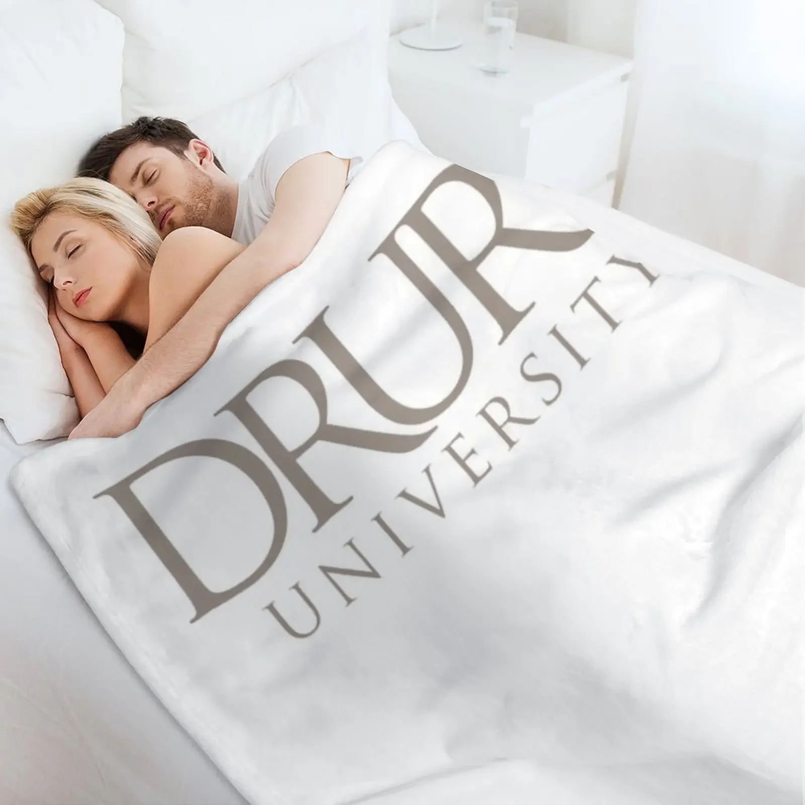 بطانية رمي كلاسيكية من جامعة دروري، سرير ناعم، بطانيات صيفية منقوشة ناعمة من القطيفة