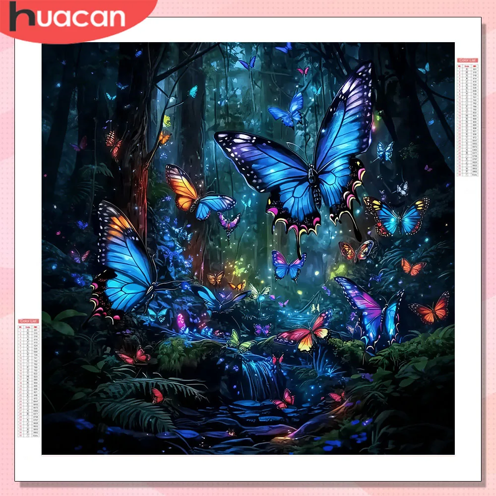 HUACAN Diamond Painting Butterfly Animal Fantasy Diy Handicr