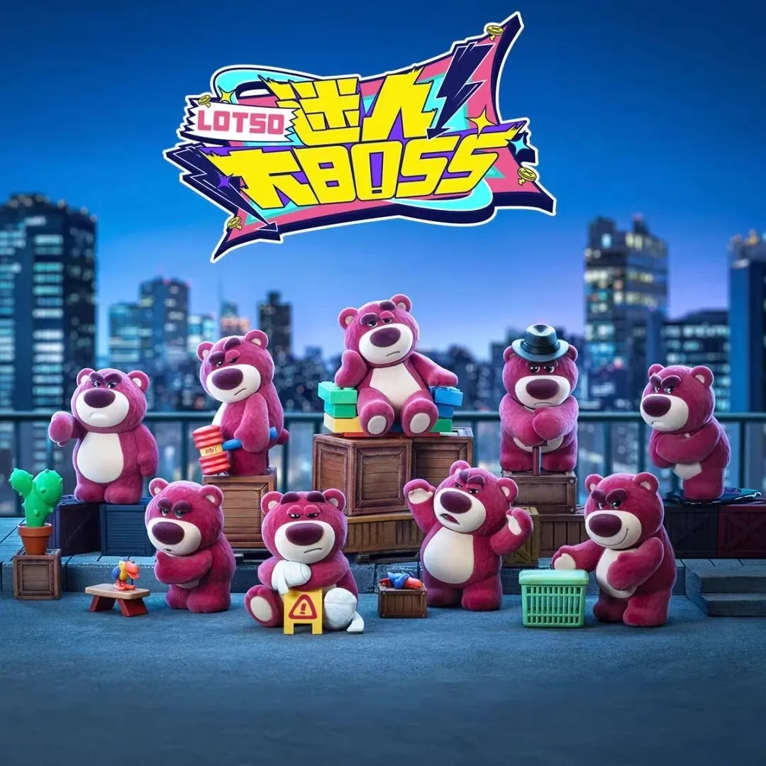 

Miniso Disney Lotso 3 Generation Charming Big Boss Series Blind Box Toys Cute Strawberry Bear Anime Figures Model Girls Gift