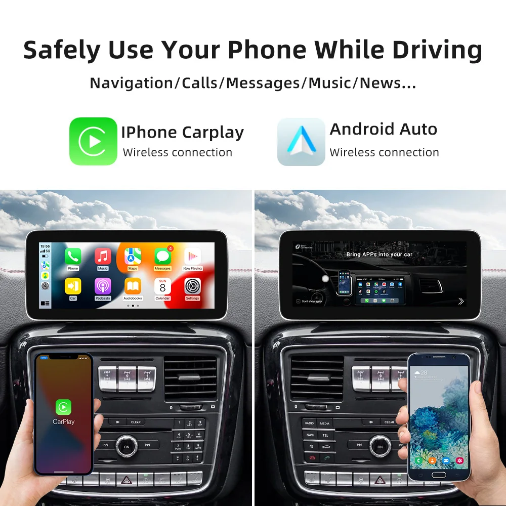 وحدات نظام ملاحة GPS للسيارة مقاس 12.3 بوصة لسيارة Mercedes Benz G Class W463 2013-2018 مع راديو ستيريو للسيارة يعمل بنظام أندرويد