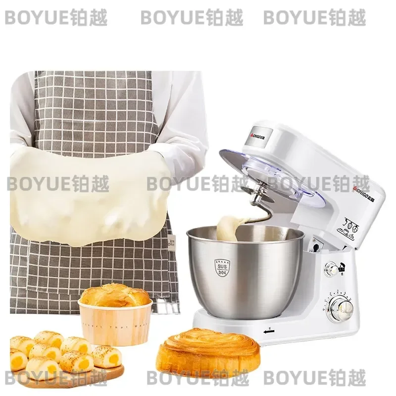 for Chigo Home Dough Mixing Machine Multifunctional Chef Machine Baking and Cream 4L Capacity Desktop Egg Beater