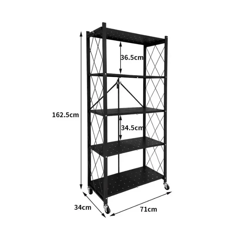 

Removable storage rack with wheels