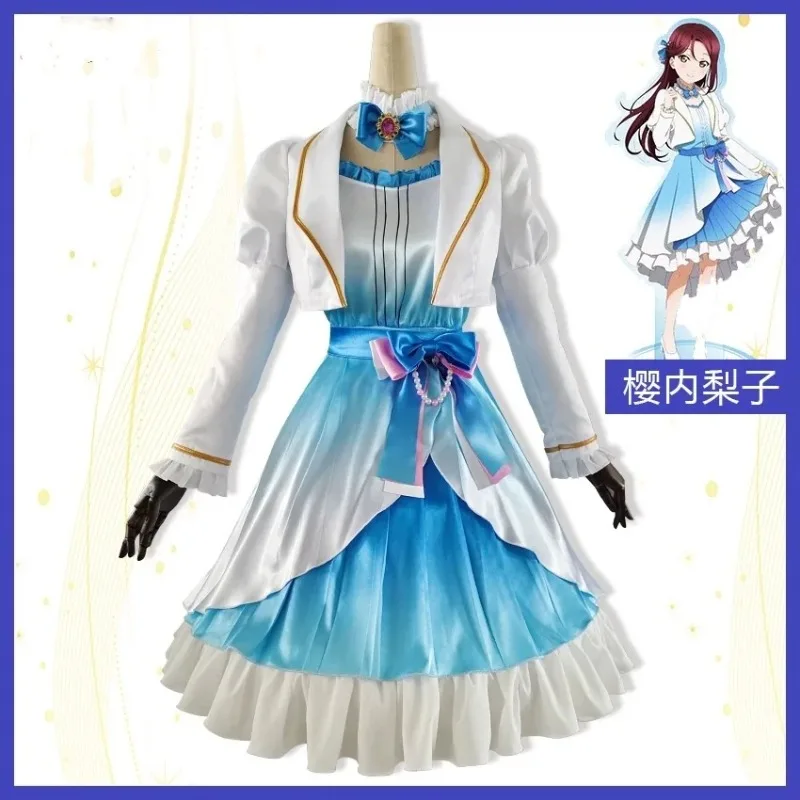 Lovelive Sakurauchi Riko 9th Anniversary Cosplay Costume Cos Game Anime Party Uniform Hallowen Play Role Clothes Clothing