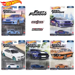 Original Hot Wheels Premium Car Fast & Furious Kids Toys for Boys Juguetes Carro 1/64 Diecast Sedan GSR Nissan Alfa Romeo BMW M3