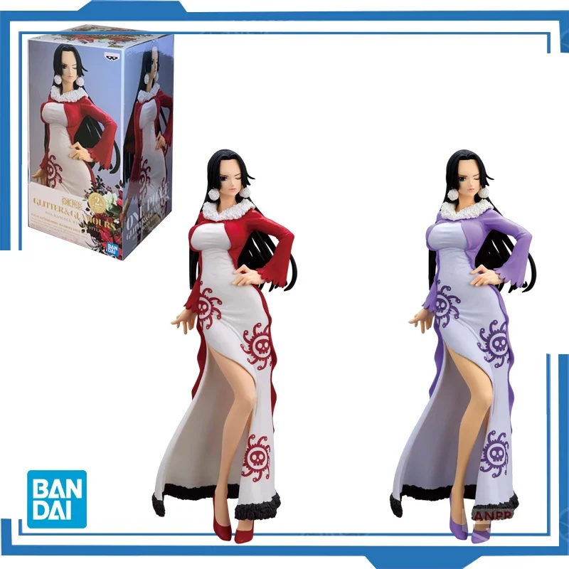 

Bandai Original Banpresto Anime One Piece Glitter & Glamours Boa Hancock Winter Style PVC Action Figure Model Toys birthday gift