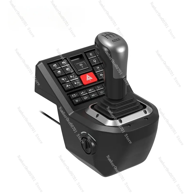 2 Force Feedback Truck Simulator Steering Wheel Controller Kit for PC Truck Game Emulator