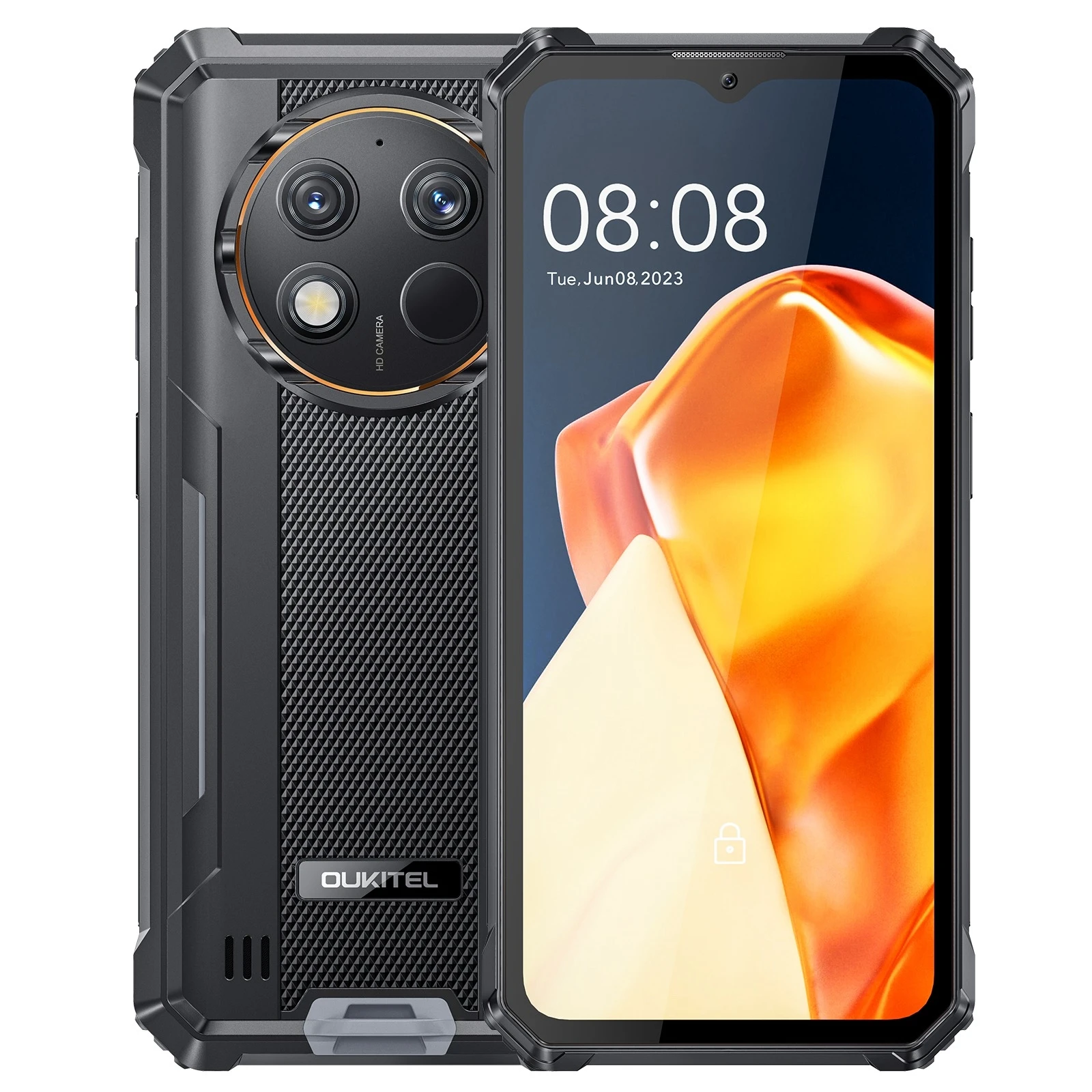 Oukitel WP28 S Rugged Phone (4+12)+128GB 10600mAh Battery 6.52‘' HD+ Android 14 13MP Camera Octa-core NFC 4G Smartphone