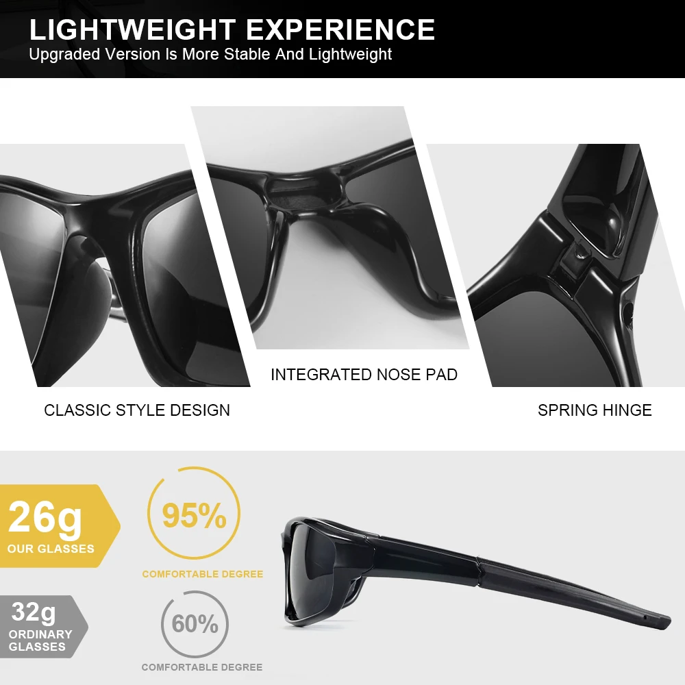 AOFLY Fashion Unisex Vintage Fishing Cycling Sports Sunglasses Men Running Mountaineering Sport Male Sun Glasses Women UV400