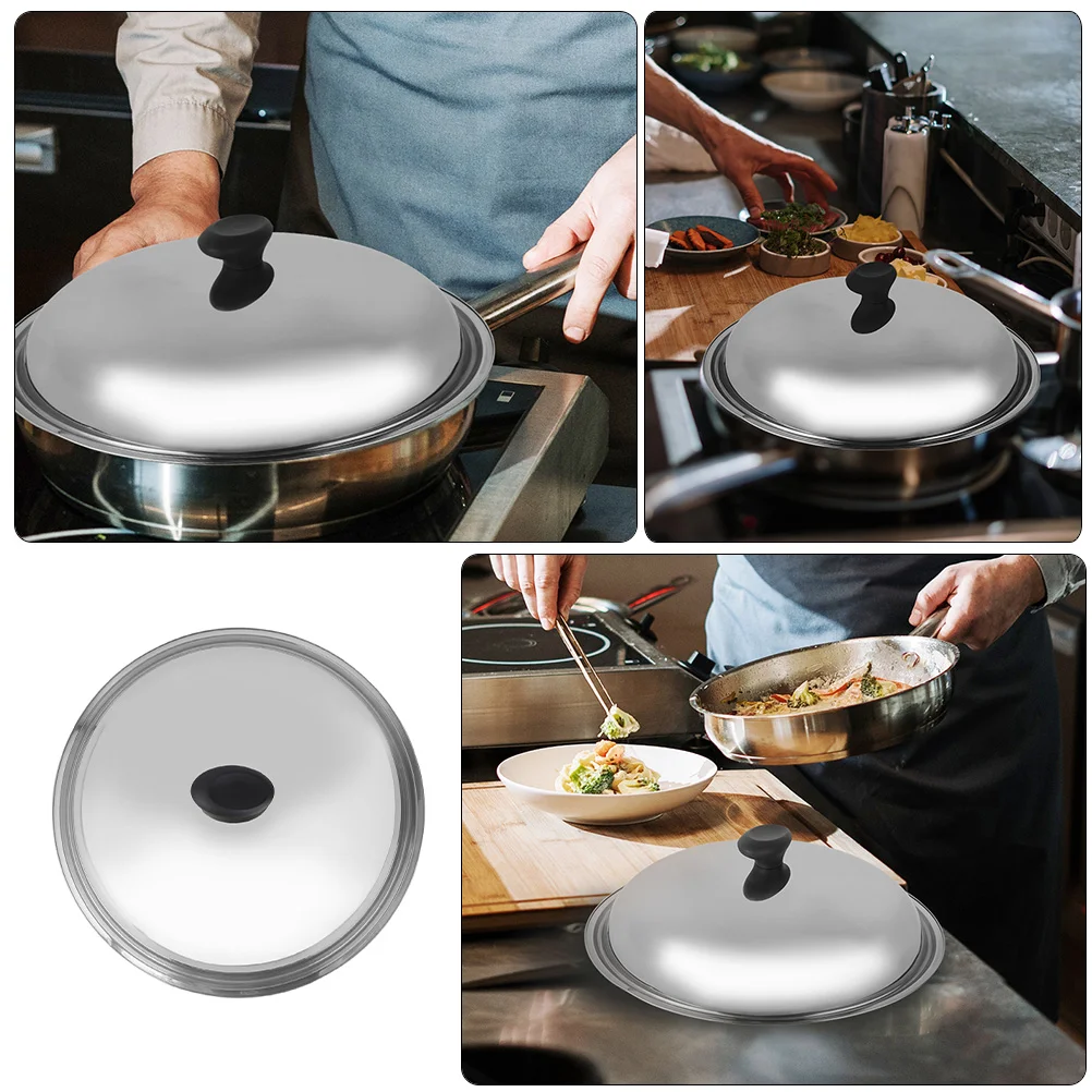 Pots and Pans Lid Frying Hot Cover Wok Multi-function Child Skillet Grilling Accessories