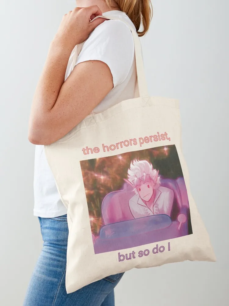 

Horrors persist meme v2 Tote Bag canvas tote bag university shopper bag eco pack Women's bags