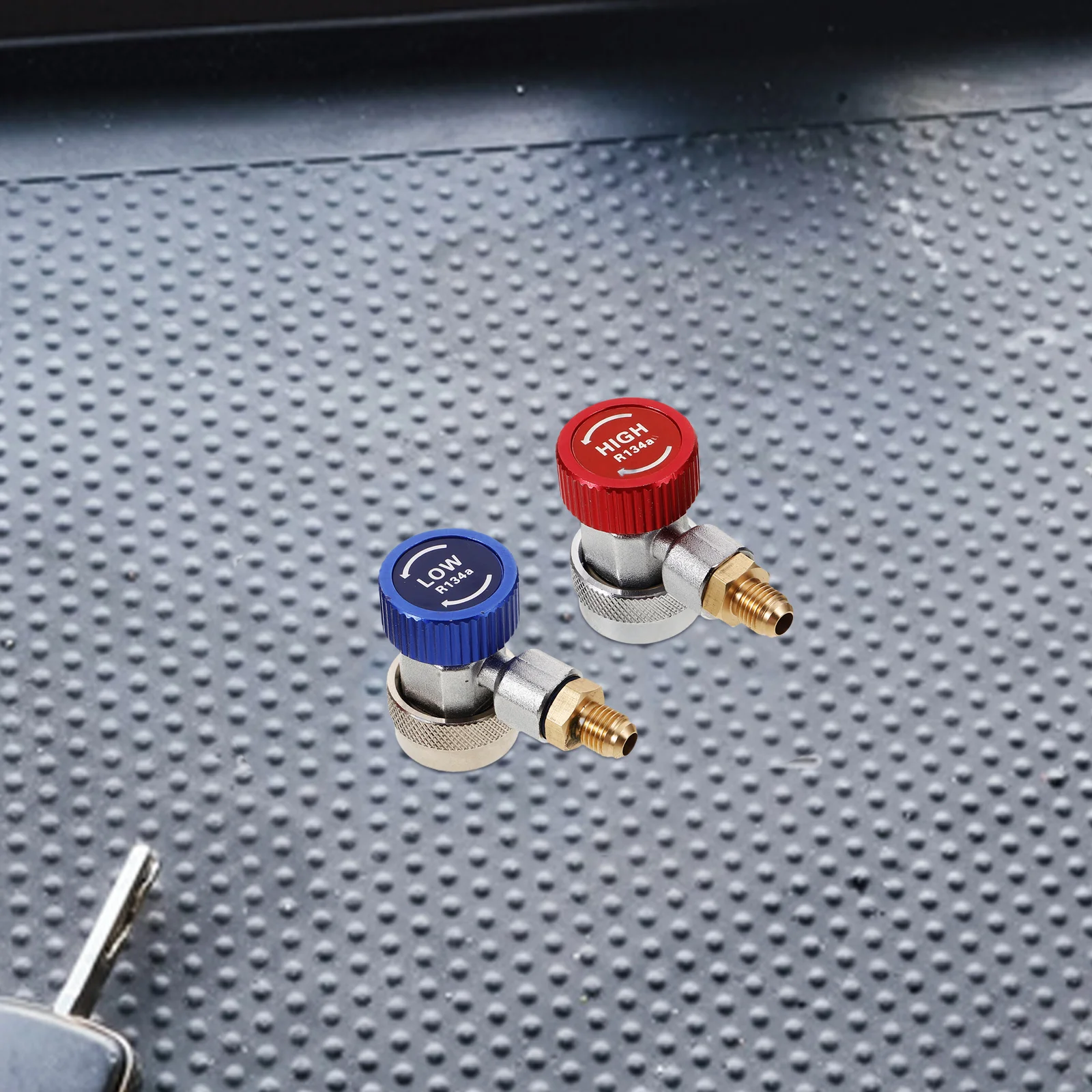 

R134a Quick Coupler Adapter High Low Side Fitting 1 4 Male Flare for Car Air Conditioning Recharge Automotive Ac Adapter