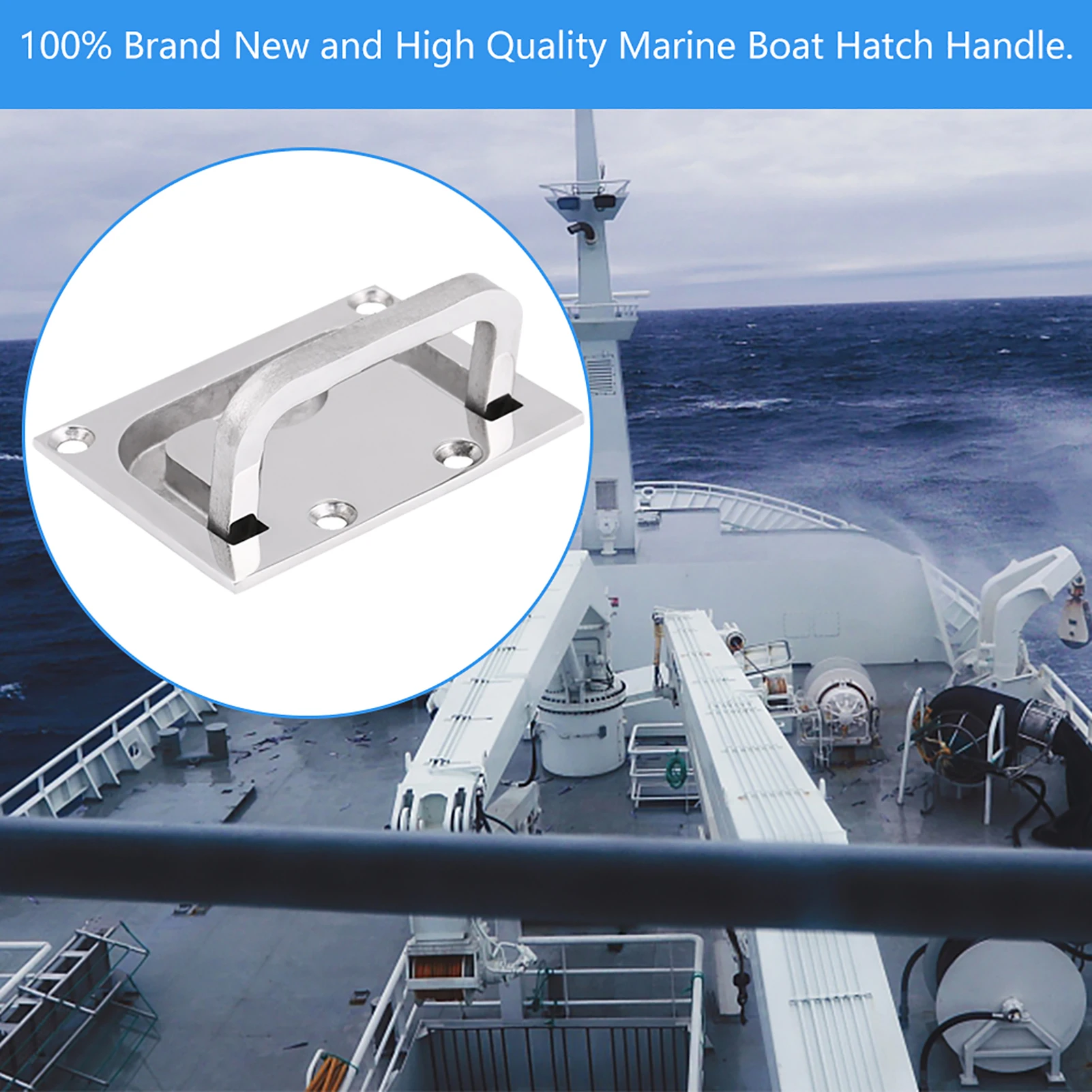 

Boat Flush Hatch Locker Cabinet Lift Pull Handle Stainless Steel For Marine Yacht Boat Marine Hardware