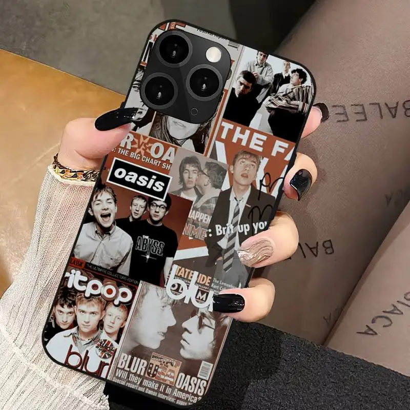 T-The R-Rain O-Oasis Band Phone Case For iPhone 11 12 Mini 13 14 PRO XS MAX X XR 6 7 8  Plus Shell