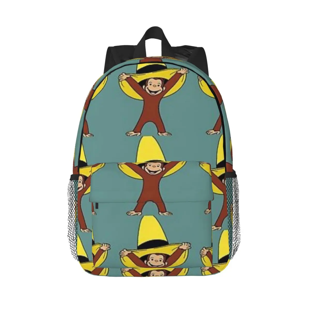 

Funky Curious George ｠Backpacks Teenager Bookbag Students School Bag Travel Rucksack Shoulder Bag