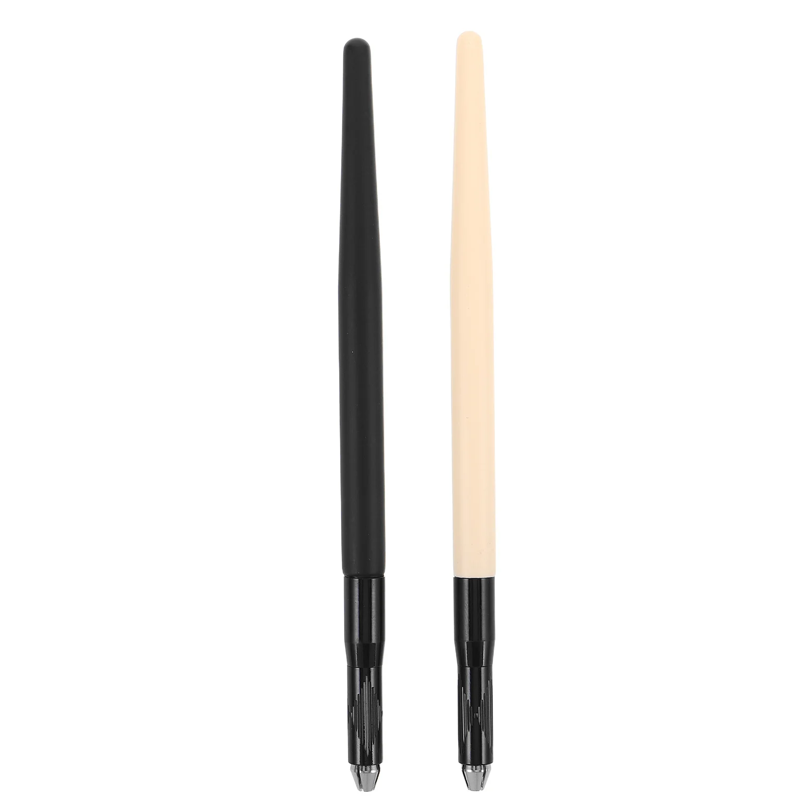 

2Pcs Eyebrow Microblading Tattoo Pen Matte Wood Handle Manual Hand Tool Precise Positioning Pen for Permanent Eyebrow Tattoo