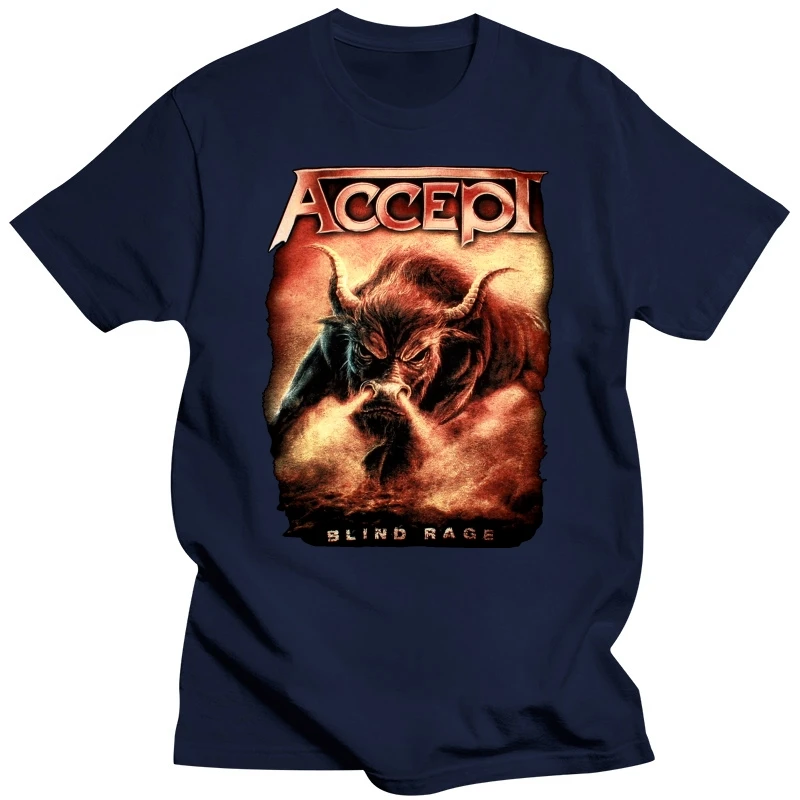 Accept Blind Rage World Tour Dates 2014 U.d.o. Heavy Metal New Black T Shirt Newest 2019 Men T-shirt Fashion