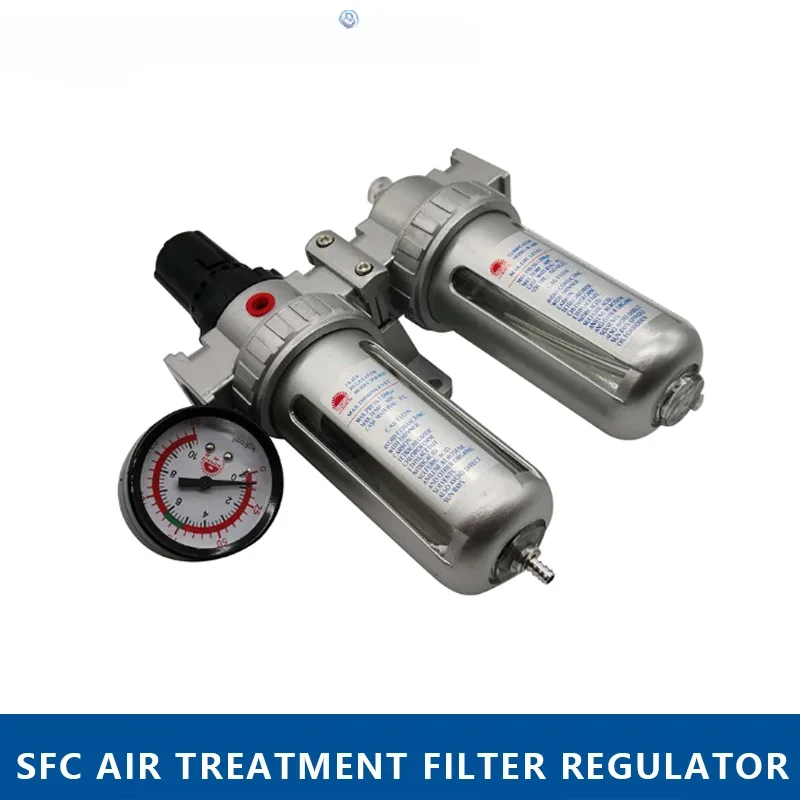 SFC-400 SFC-300 SFC-200 BSP Thread Air Compressor Air Treatment Filter Regulator Oil Water Separator Trap Filter Regulator Valve