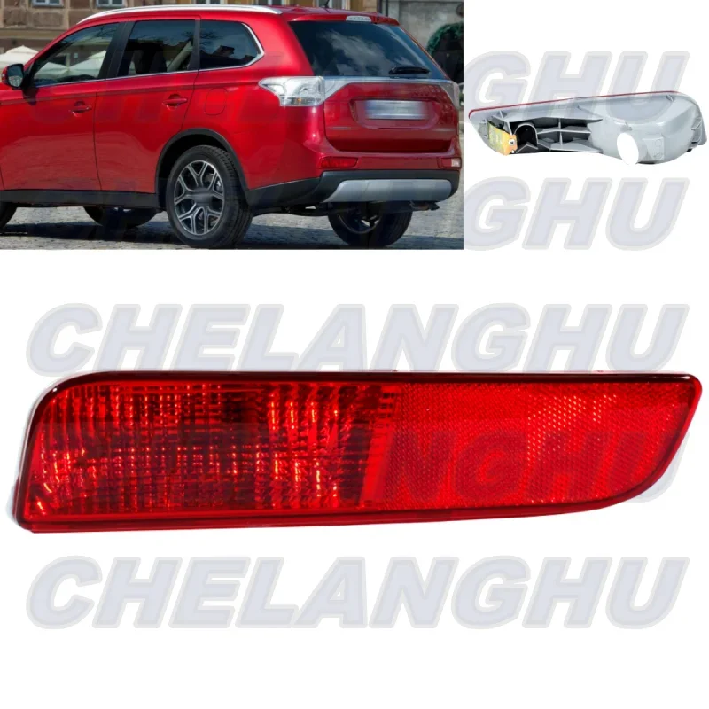 

For Mitsubishi Outlander 2014 2015 1Pc Left Side Rear Bumper Reflector Light Lamp Without Bulbs 8337A111