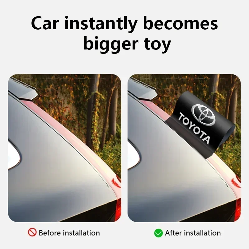 سيارة الإبداعية شخصية الديكور شعار السيارة ملصق لتويوتا بريوس أفينسيس Rav4 أوريس يارس فيرسو لاند كروزر كامري هايلاند #4