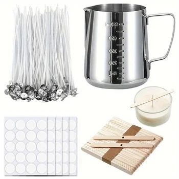 Candle Making Starter Kit Supplies Including Candle Make Pouring Pot Sticker Candle Wick…