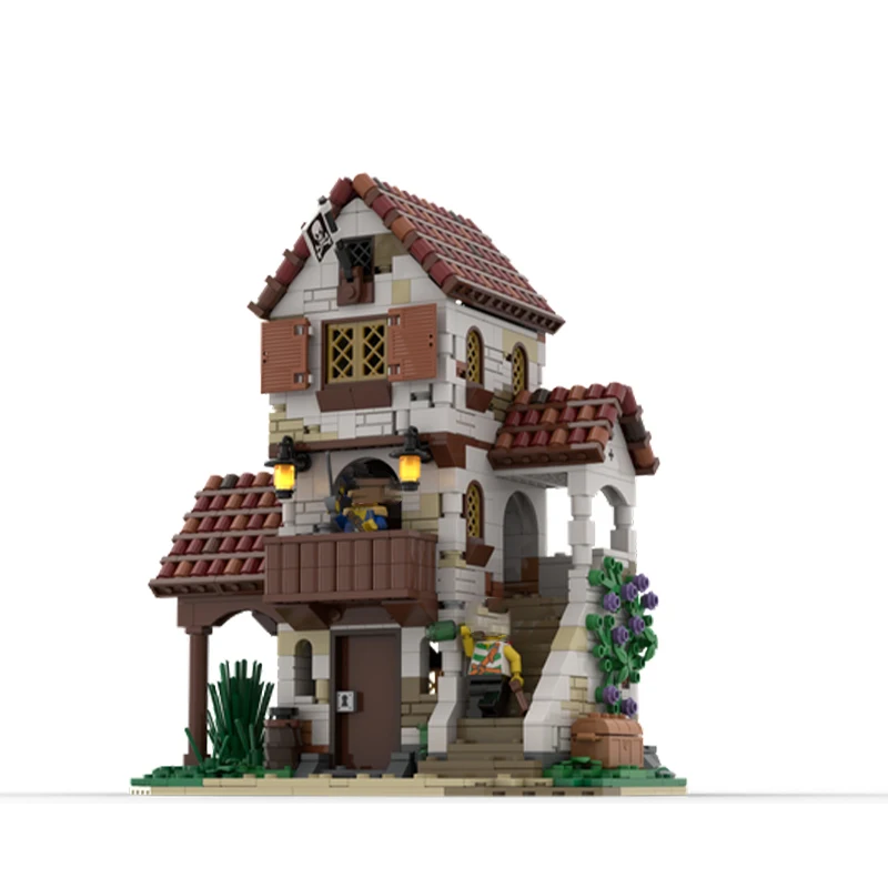 ストリート ビュー アーキテクチャ シリーズ 中世の城 MOC- 127497   ビルディングブロック DIY モデルコレクション専門家教育レンガおもちゃギフト