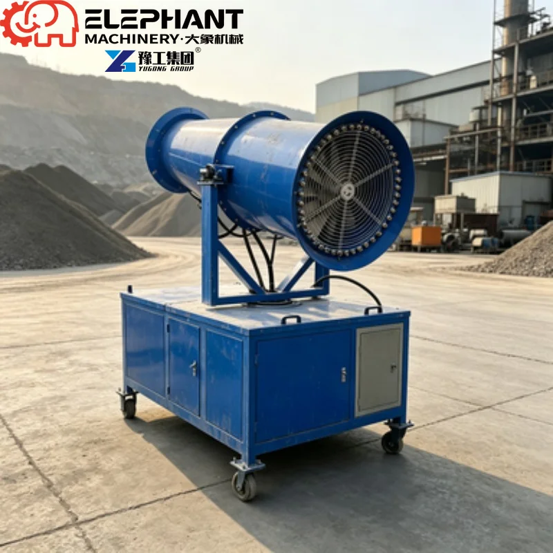 Fog Cannon Machine 60m Long Spray Range Water Mist Cannon For Logistics Yard Outdoor Cooling Dust Suppression