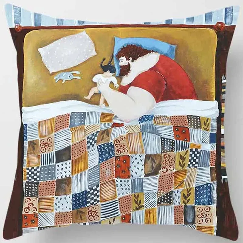 Great Father, Used for Home Decoration pillowcase, Car Sofa Cushion Cover