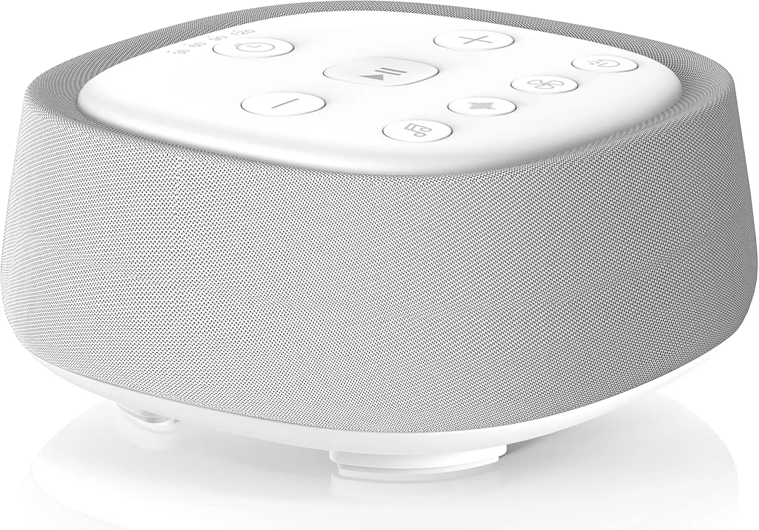 

Rechargeable White Noise Machine, 28 Soothing Sounds, Portable for Sleep, Auto-Off Timer, 32 Volume Levels for Home Office Travel