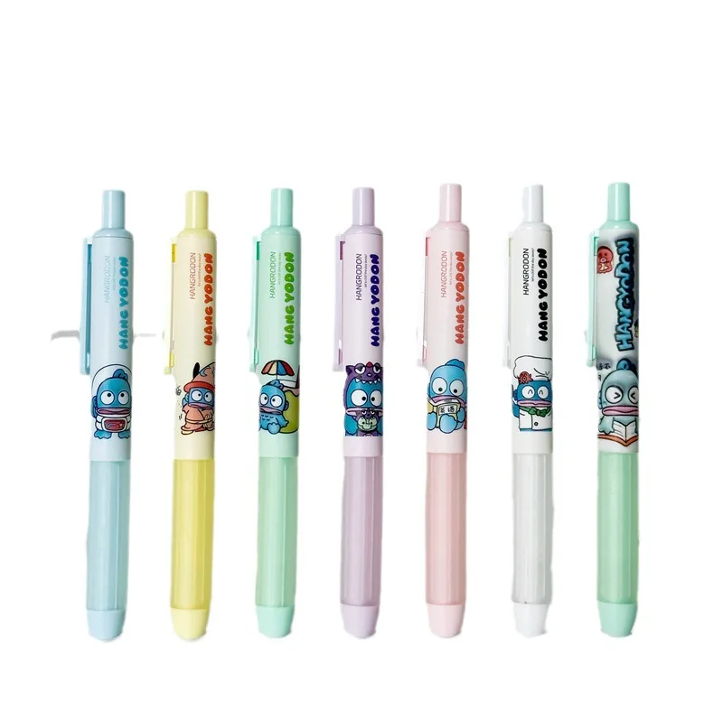 22pcs Sanrio Stationery Hangyodon Series Cartoon Student Writing Pens Press Neutral Pen 0.5mm Students Smooth Gel Pens Supplies