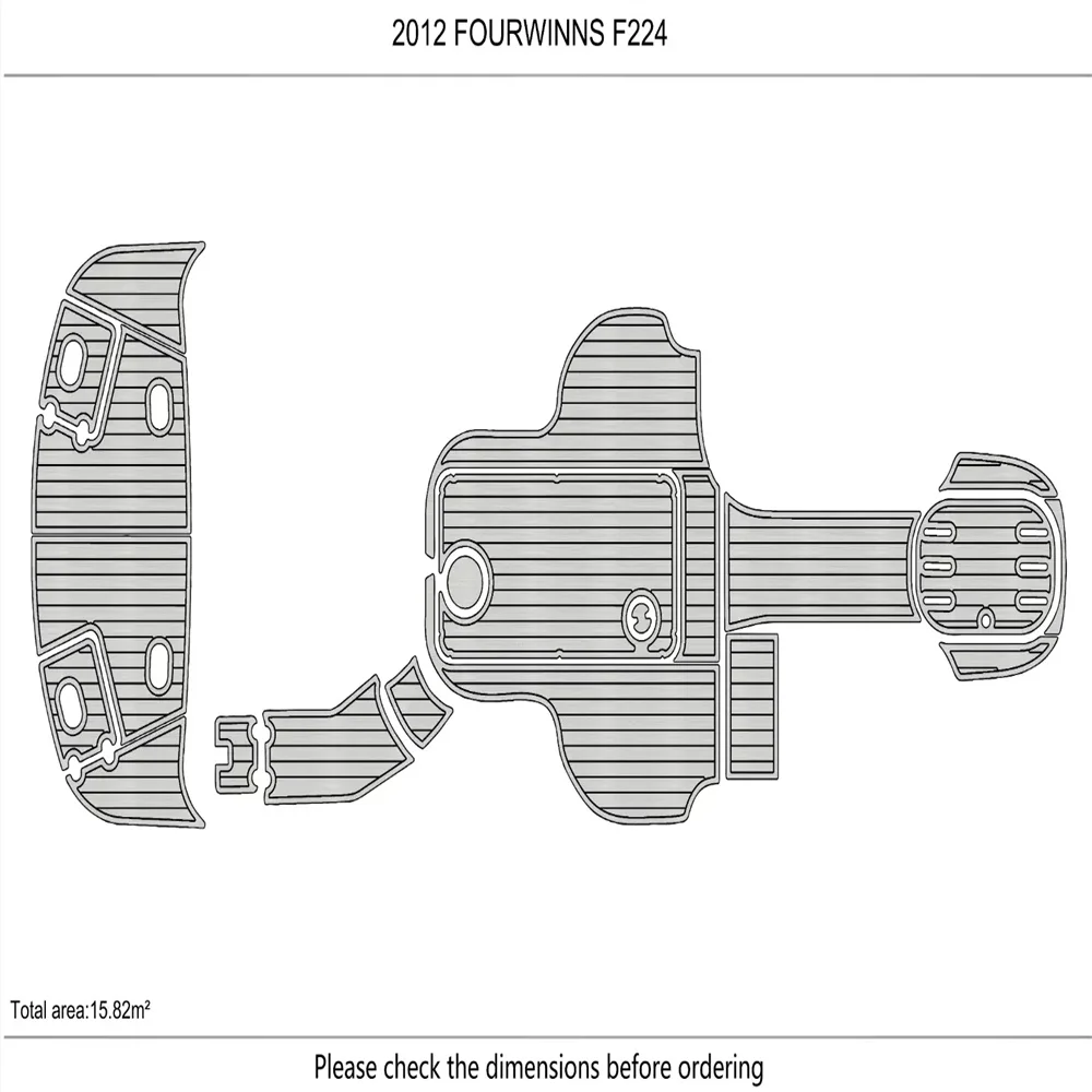 2012 Fourwinns F224 cockpit Swimming platform 1/4