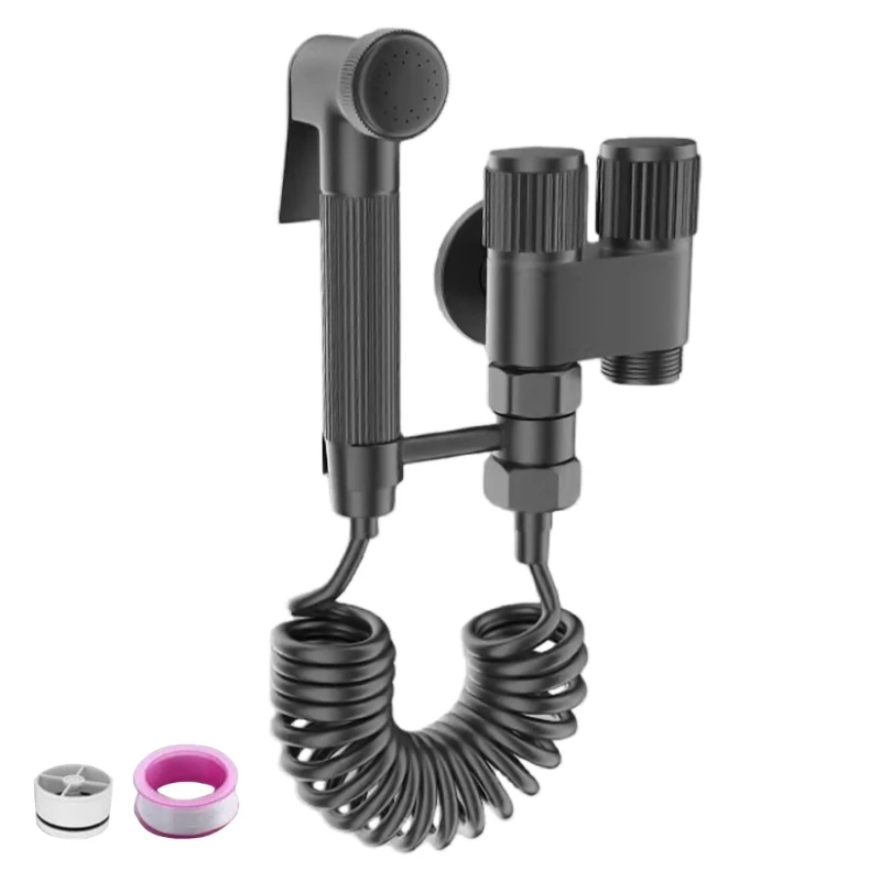 PULVERIZADOR bidé mano para inodoro fácil instalación con válvulas salida 1 en 2, juego pulverizador grifo