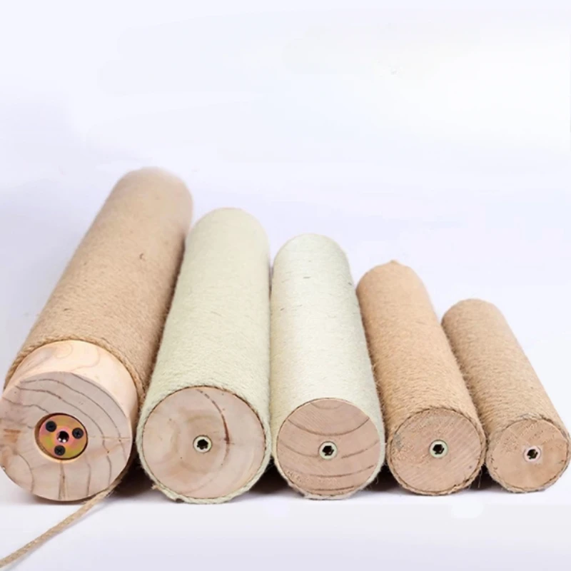 

Wood DIY Cat Scratching Board Hemp Rope Cat Climbing Column 5mm Hemp Rope Convenient Handmade Multi-functional Pet Supplies