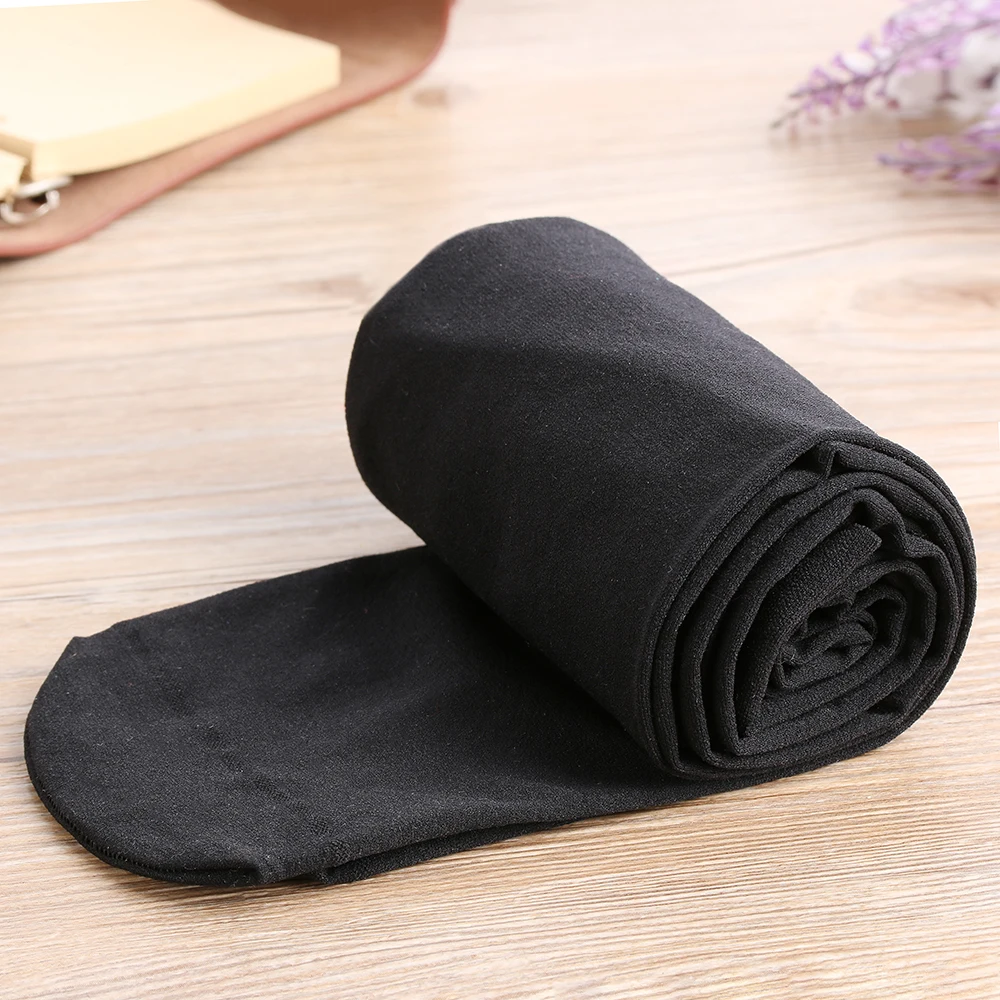 امرأة حجم كبير مثير مبهمة جوارب طويلة سميكة القدمين الإناث الدافئة الملونة لينة المخملية الجوارب سوبر مرونة شفافة طماق #3