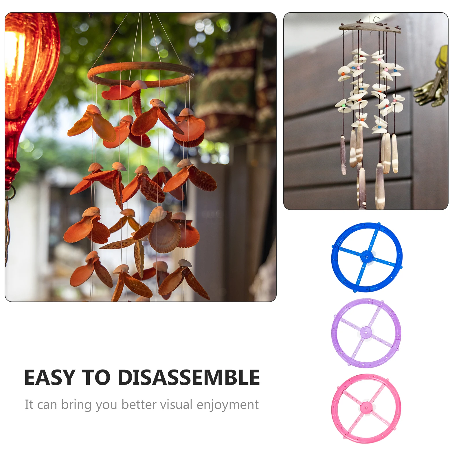 

3pcs Hat Diy Supplies Plastic Rings For Making Craft Accessories Replacement Circle Creative Handmade Tools Durable Pp Material