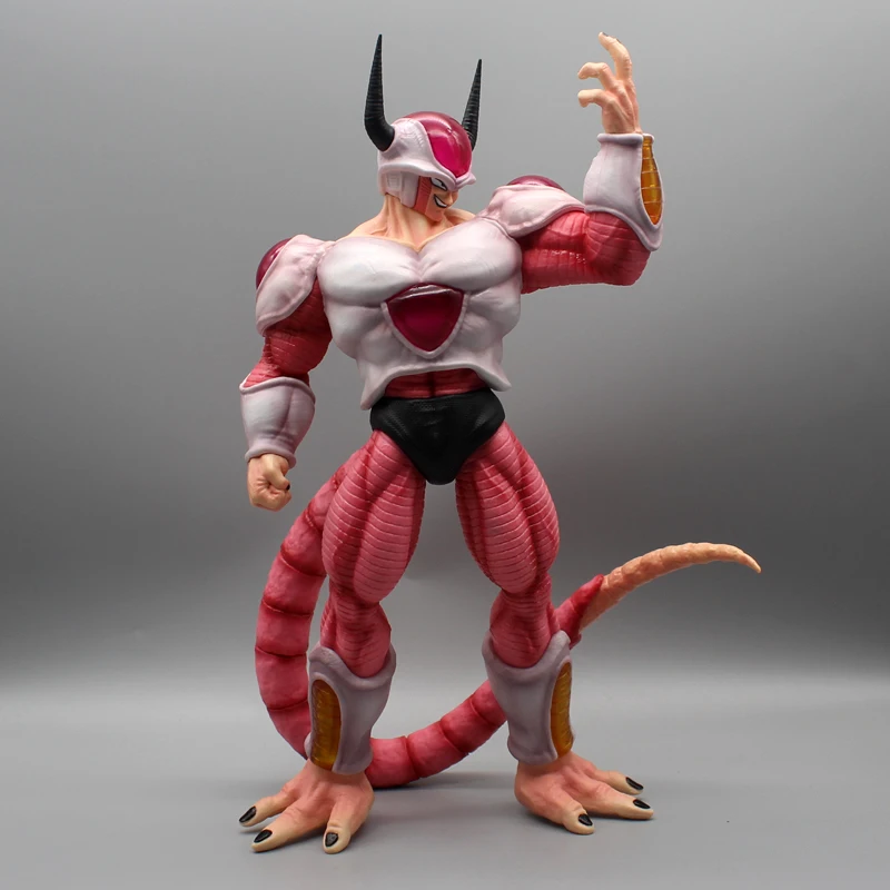 Anime estatueta dragon ball z frieza figura buraco branco frieza segundo formulário figuras de ação estátua do pvc modelo boneca brinquedos presente 37cm