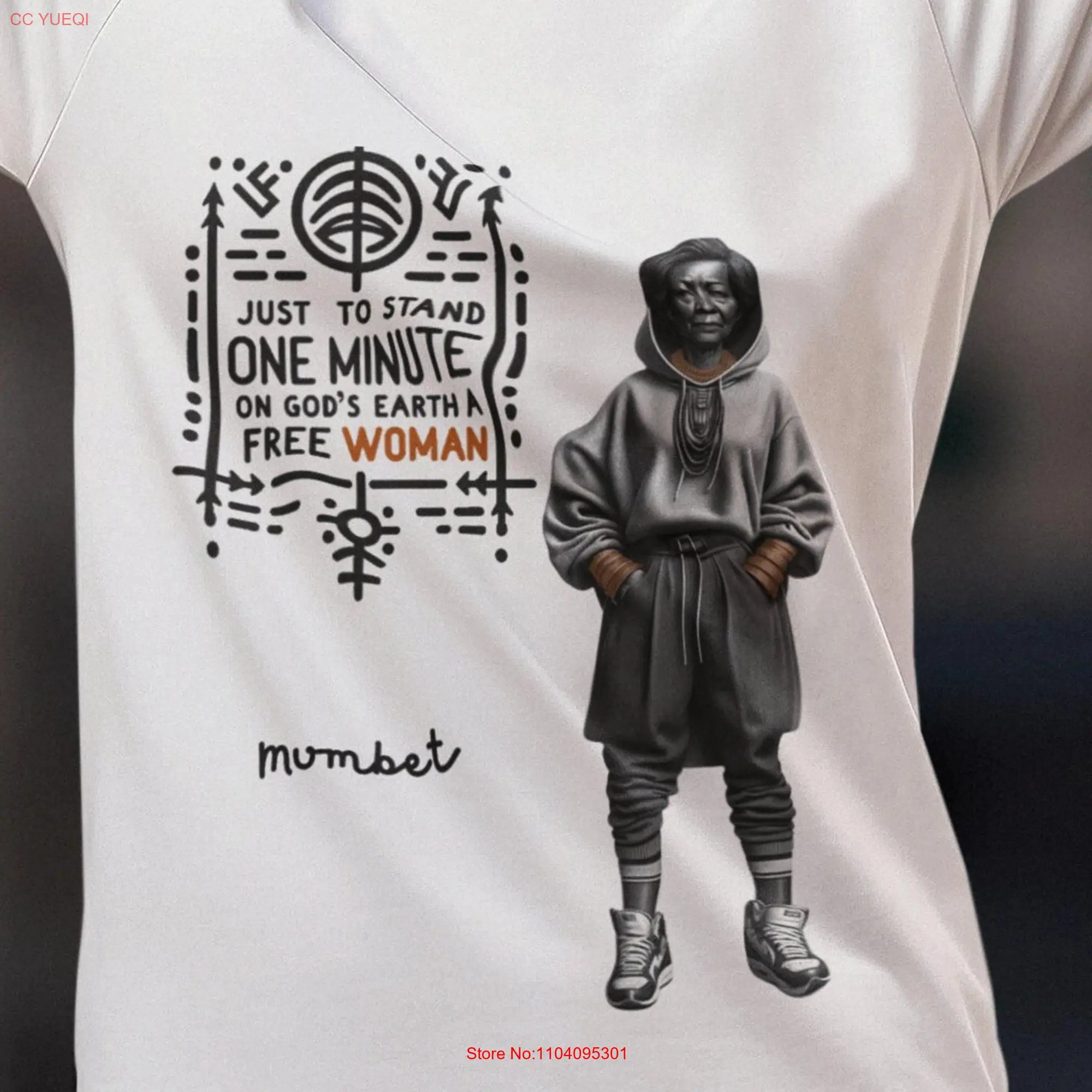 Mumbet T Shirt Fun Historical Figures Just to Stand One Minute on God's Earth a Free Woman long or short sleeves