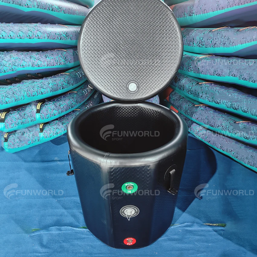 

Portable Durable Freestanding Cold Training Tub Inflatable Drop Stitch Ice Bath Barrel Cold Plunge Tub For 1person