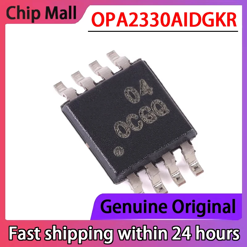 1PCS Original OPA2330AIDGKR Screen Printed OCGQ VSSOP-8 Dual Precision Operational Amplifier