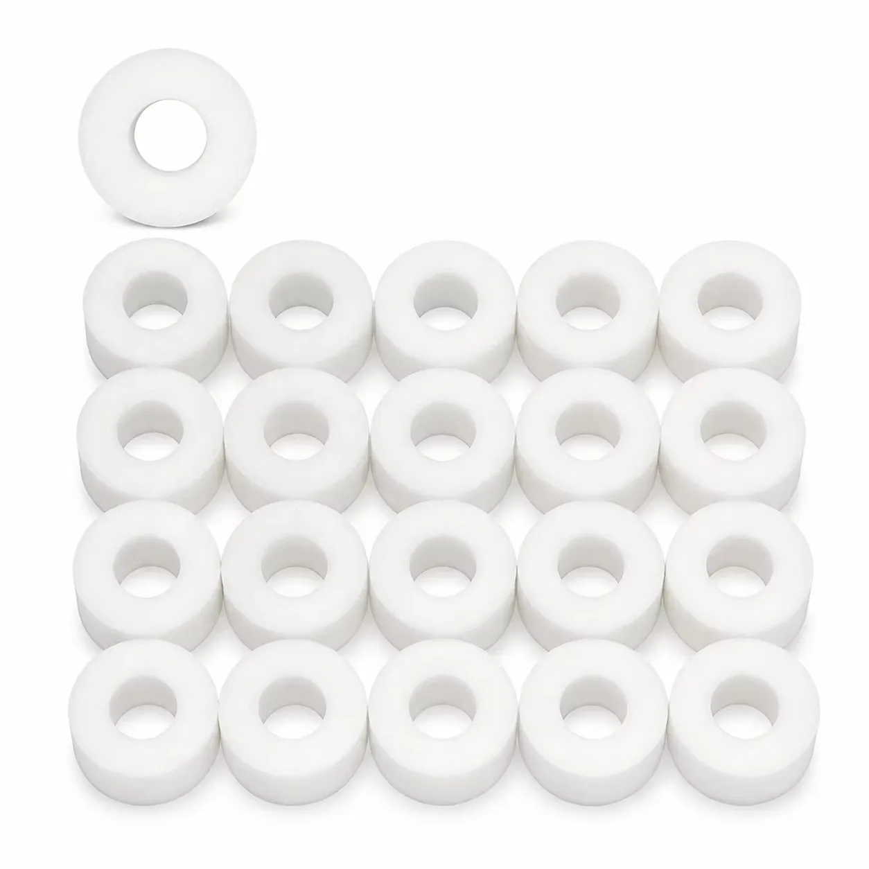 20pcs Foam Grommet Curtain Spacer Inserts for Even Drapes & Neat Pleats Home Decor Accessory