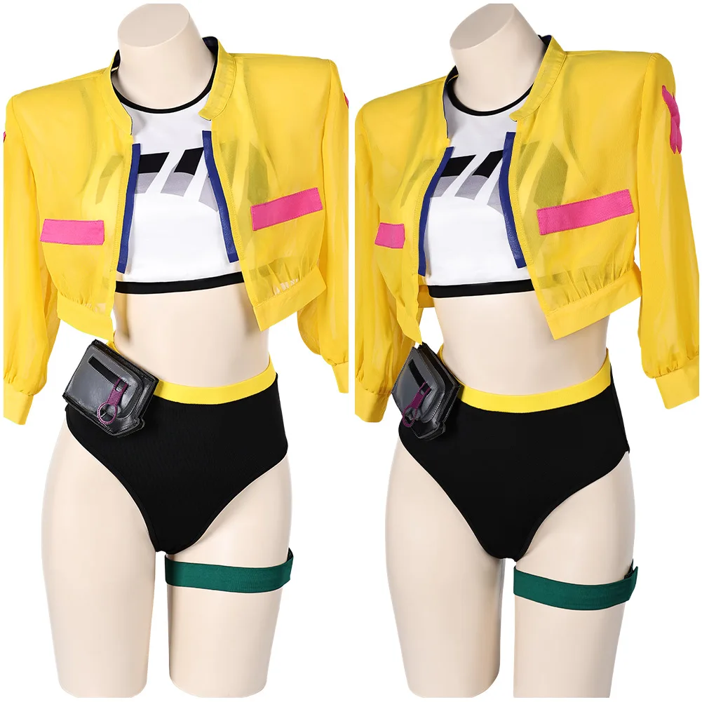 Halloween Killjoy Cosplay Swimsuit Costume Summer Female Women Yellow Sexy Suit Valorant Outfits Carnival Suit