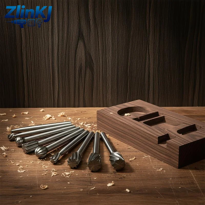 10Pcs HSS Wood Carving Drill Bit Nozzles, Stainless Steel Woodworking Engraving Attachment Tools Set