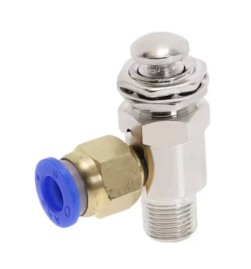 2-Position 3-Way Pneumatic Mechanical Exhaust Valve with M5 Internal Thread And 1/8\